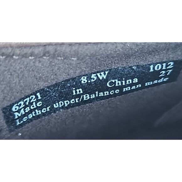 CLARKS BENDABLES BROWN HEELED LOAFERS BOOTIES LEATHER SIZE 8.5W - Picture 7 of 16